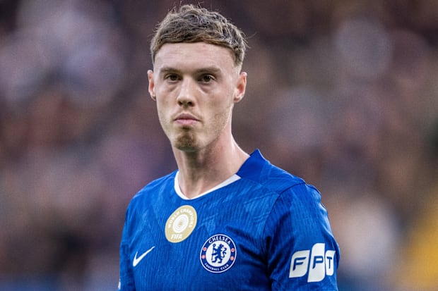 Cole Palmer appearing frustrated. Cole Palmer appearing frustrated.