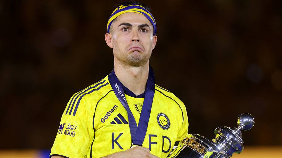 Cristiano Ronaldo frowning.