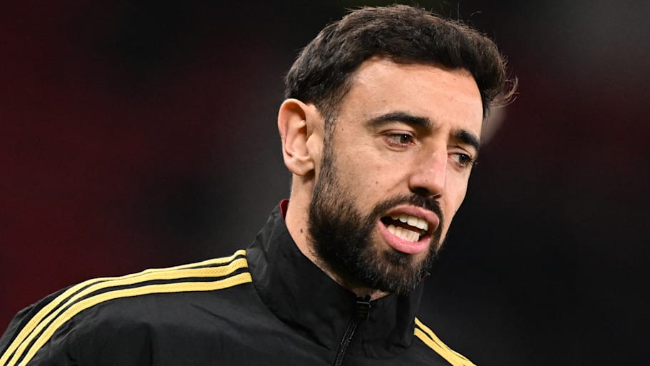 Bruno Fernandes shouting.