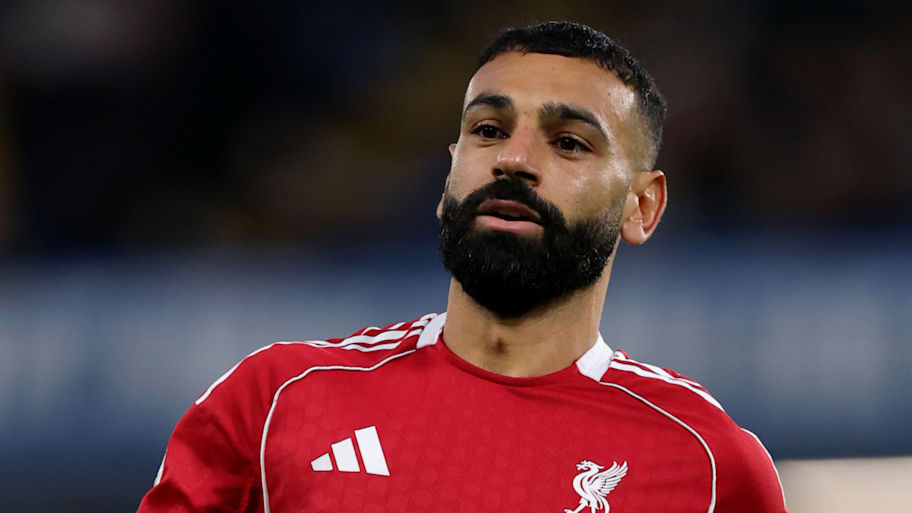 Mohamed Salah looking sheepish.