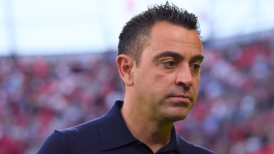 Xavi Hernández looking grave.