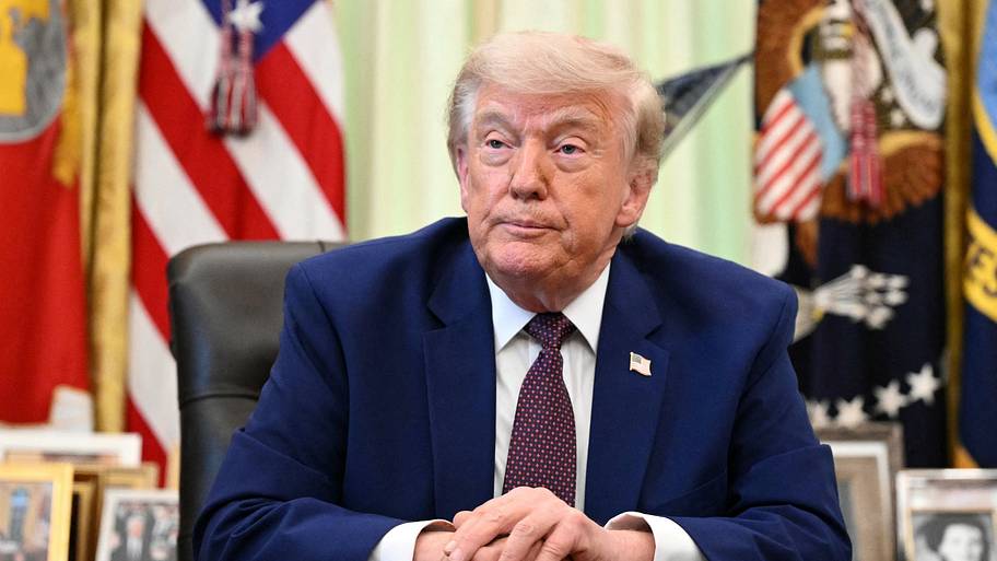 U.S. President Donald Trump in the Oval Office.
