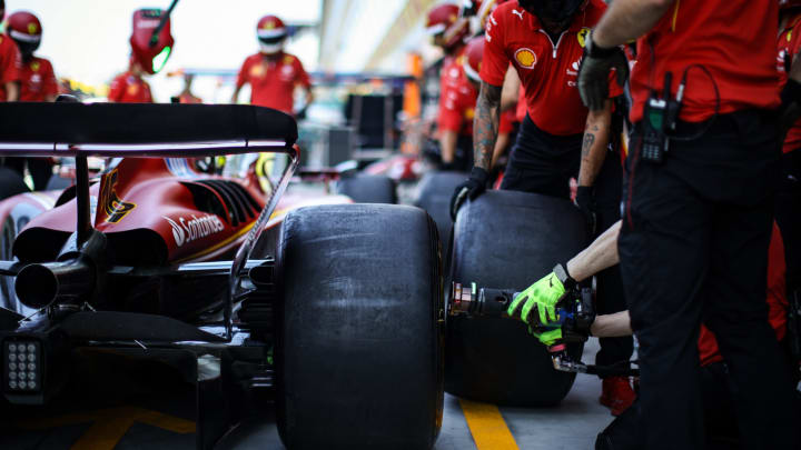 Ferrari F1 team arrives on the Thursday of the Italian Grand Prix.