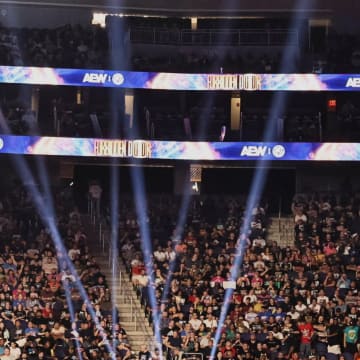 A shot of the crowd during AEW Forbidden Door 2024 inside the UBS Arena on Long Island, NY.
