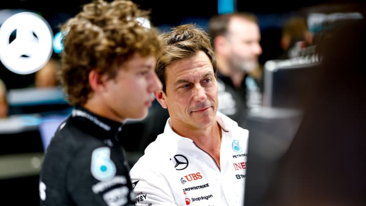 Andrea Kimi Antonelli and Toto Wolff | 2024 Italian Grand Prix, Friday - Jiri Krenek