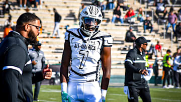 South Carolina target and No. 1 player in the class of 2026, Zion Elee, showcases his dominance during the Under Armour All-America Game on November 2.