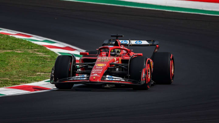 Charles Leclerc wins the Italian Grand Prix.