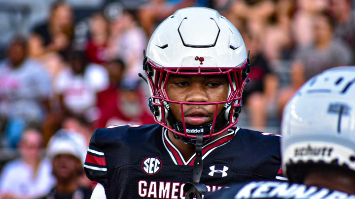 Gamecock EDGE Dylan Stewart during the Gamecock spring game on April 20th, 2024.