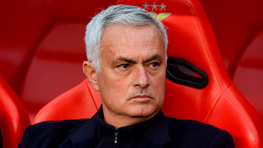 José Mourinho gazing to the side.