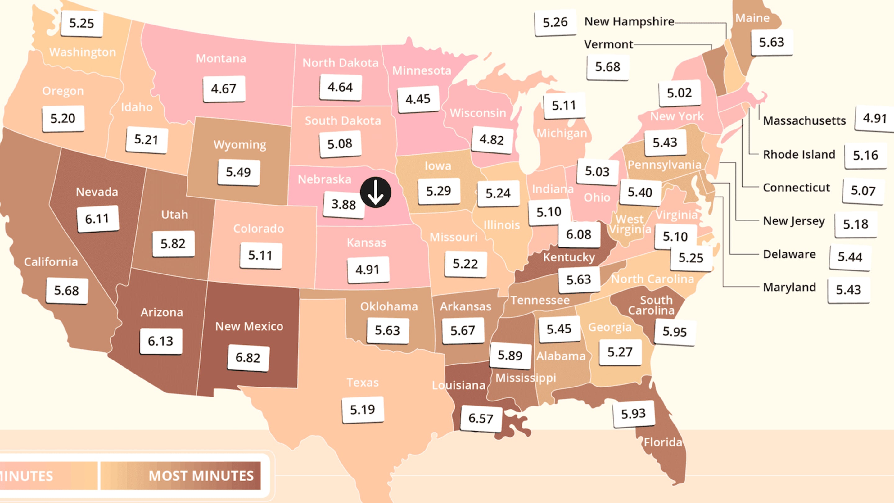 How Long You Have to Work to Afford a Coffee in Each State
