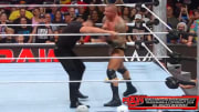 Randy Orton and Gunther brawl at the conclusion of the August 19, 2024 episode of WWE Monday Night Raw.