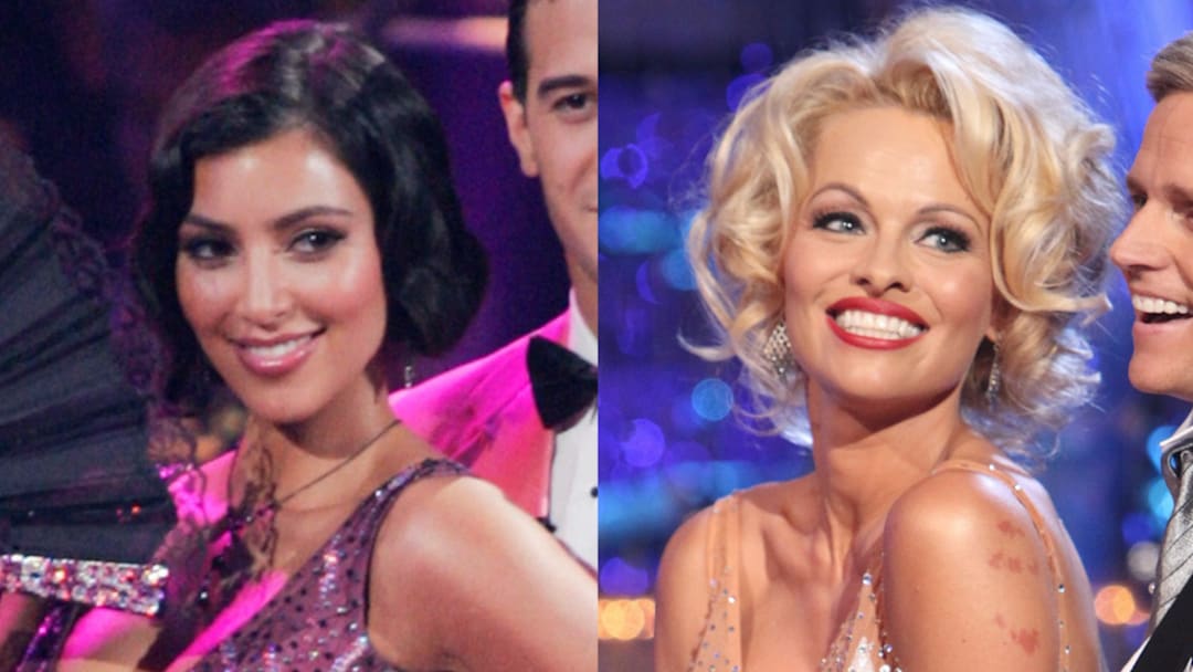 Kim Kardashian and Pamela Anderson Kim Kardashian and Pamela Anderson