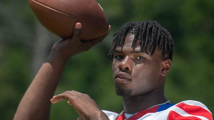 Noxubee County quarterback KaMario Taylor, photographed in Ridgeland, Miss., Aug. 10, 2024, is a member of the 2024 Clarion Ledger Dandy Dozen.