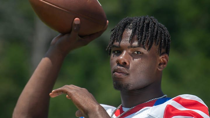 Noxubee County quarterback KaMario Taylor, photographed in Ridgeland, Miss., Aug. 10, 2024, is a member of the 2024 Clarion Ledger Dandy Dozen.