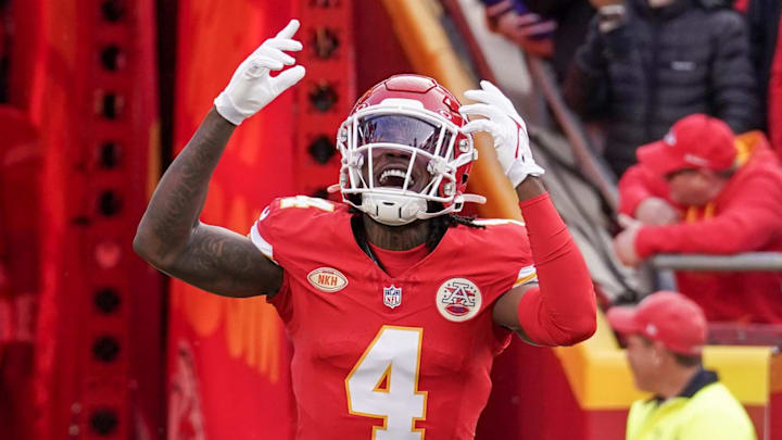 Rashee Rice returns from suspension this Sunday.