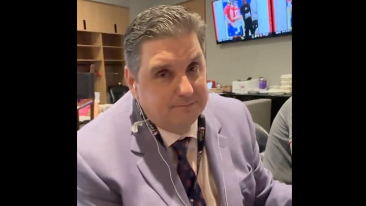 Brian Windhorst is in the arena for the NBA Finals, but he does not watch the game courtside.