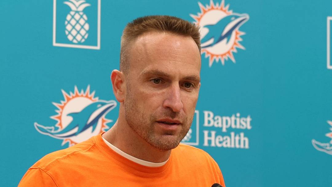 Miami Dolphins head coach Jeff Hafley