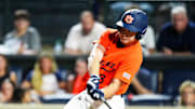 Auburn's Ike Irish had two home runs in a loss to the No. 1 Texas Longhorns on Friday.