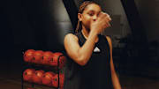 Kaleena Smith in a photo shoot with Adidas Hoops
