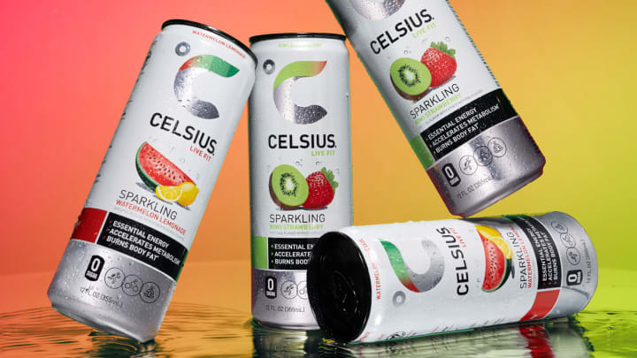 Introducing the two new CELSIUS flavors: Sparking Kiwi Strawberry and Sparking Watermelon Lemonade. ©2024 CELSIUS