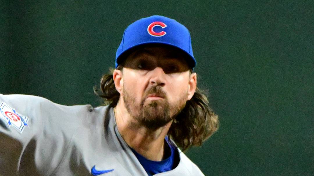 Aug 24, 2026; Phoenix, Arizona, USA;  Chicago Cubs pitcher Kevin Gausman (12) throws in the first inning against the Arizona Diamondbacks at Chase Field.  Mandatory Credit: Matt Kartozian-Imagn Images