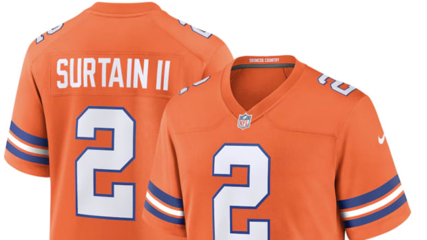 Patrick Surtain II Broncos Nike Mile High Collection 1977 Throwback Game Jersey