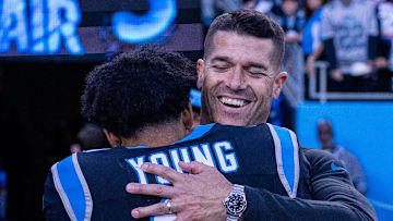 Dave Canales and Bryce Young