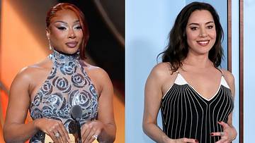 Megan Thee Stallion and Aubrey Plaza