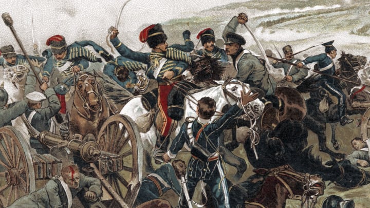 The Battle of Inkerman during the Crimean War