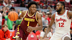 Cal signee Joshua Ola-Joseph drives against Ohio State.