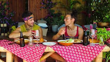 “Operation: Italy” – Castaways get the biggest reward of the season with surprise letters from home. Then, balance and dexterity are tested at a crucial immunity challenge to guarantee a spot in the final six, on SURVIVOR, Wednesday, December 4 (8:00-9:30 PM, ET/PT) on the CBS Television Network, and available to stream on Paramount+*. Jeff Probst serves as host and executive producer. Pictured (L-R): Andy Rueda, Sam Phalen, and Genevieve Mushaluk. Photo: CBS ©2024 CBS Broadcasting, Inc. All