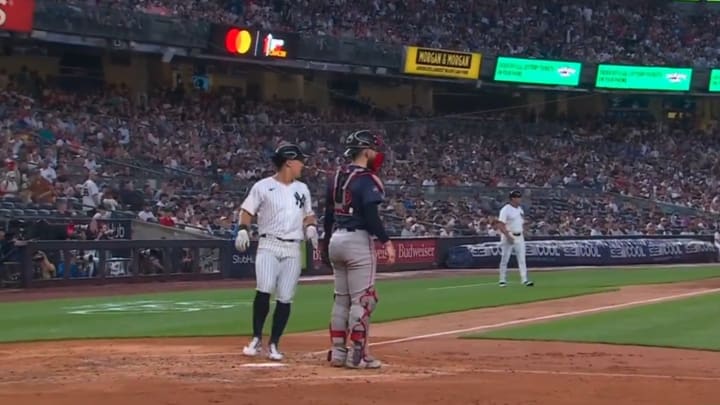 Anthony Volpe attempts to score for the Yankees Anthony Volpe attempts to score for the Yankees