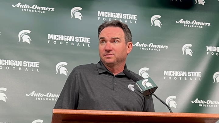 Michigan State head coach Jonathan Smith