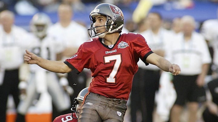 Martin Gramatica was a legendary kicker with the Buccaneers. His two sons -- Nico and Gaston -- are carrying on the family tradition. Nico is likely to be USF's main kicker this season, having committed to joining the Bulls next year. And, oh yeah, their uncles -- Bill and Santiago -- are already in the USF record book. | MPS-Imagn Images