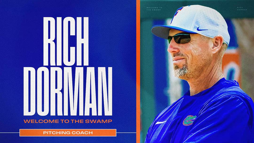 Rich Dorman was officially announced as Florida's next pitching coach on Monday. Rich Dorman was officially announced as Florida's next pitching coach on Monday.