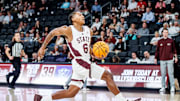 Mississippi State Bulldogs Deliquan Warren drives for a basket in a game last season. He was cleared to start practices Monday after a broken foot forced him to miss summer practices.