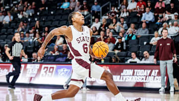 Mississippi State Bulldogs Deliquan Warren drives for a basket in a game last season. He was cleared to start practices Monday after a broken foot forced him to miss summer practices.