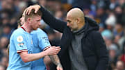 Pep Guardiola y Kevin de Bruyne