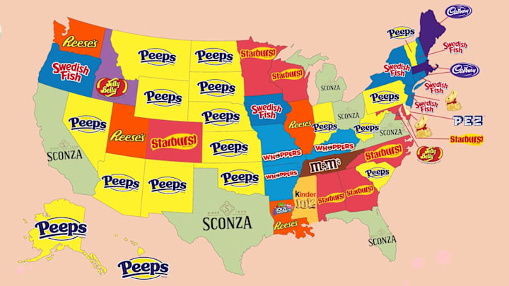 Which candy takes the crown in your state?