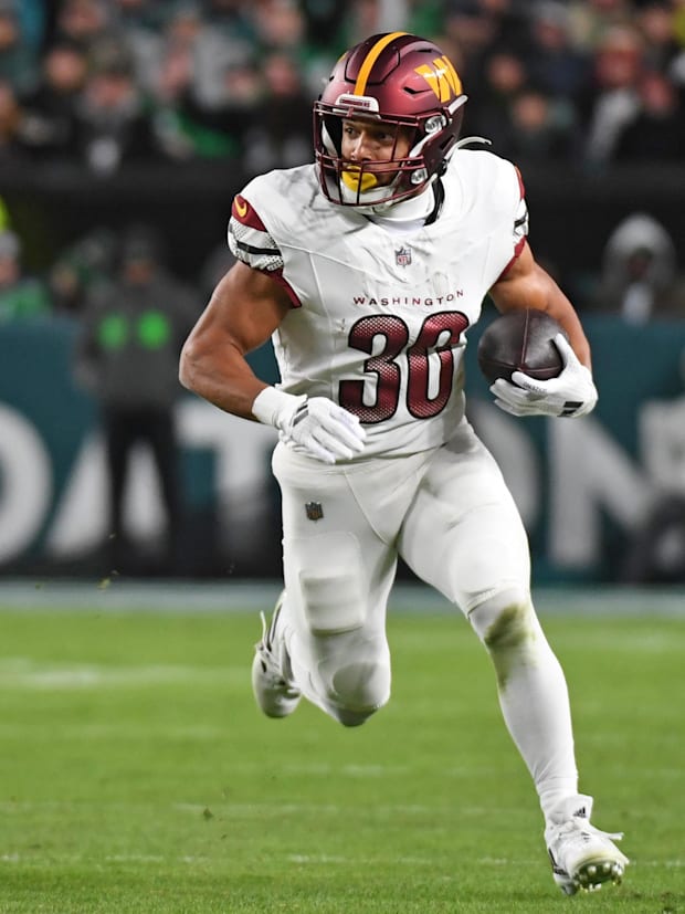 Washington Commanders running back Austin Ekeler (30)