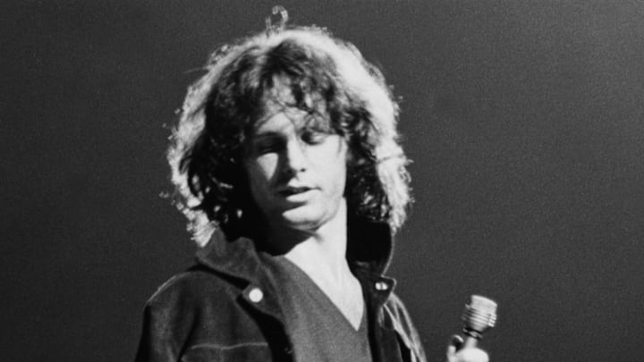 Jim Morrison of The Doors on stage in Portland