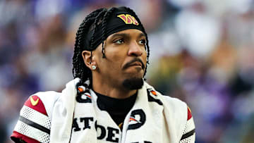 Washington Commanders quarterback Jayden Daniels