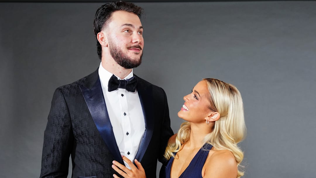 Paul Skenes, Olivia Dunne at the 2025 BBWAA Awards Dinner.