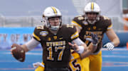 Former Wyoming Cowboys quarterback Josh Allen (17)