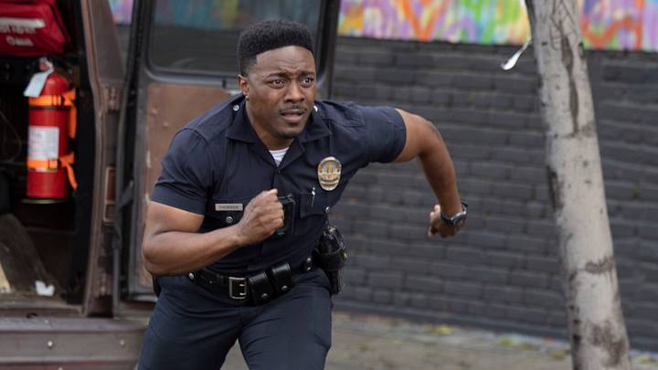 THE ROOKIE - "Punch Card" - After a mafia-related mass casualty, the team is tasked to keep the peace at the hospital. Lucy and Celina work together to investigate the suspects behind the attack. Meanwhile, Tim and Aaron embark on a metro ops mission. TUESDAY, MAY 7 (9:00-10:00 p.m. EDT) on ABC.(DISNEY/Raymond Liu)
TRU VALENTINO, ERIC WINTER