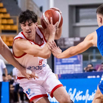 Indiana men's basketball freshman guard Aleksa Ristic scored 12 points in Serbia's Round of 8 win over Spain on Thursday.