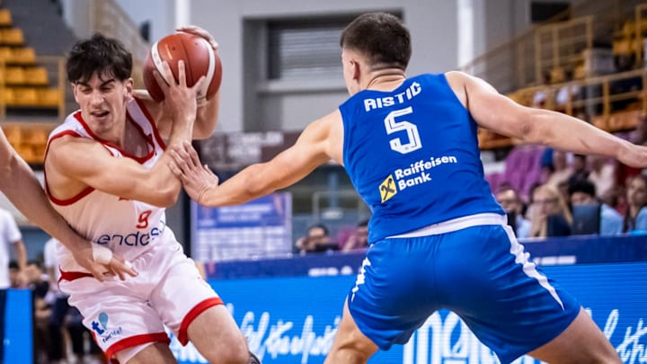Indiana men's basketball freshman guard Aleksa Ristic scored 12 points in Serbia's Round of 8 win over Spain on Thursday.