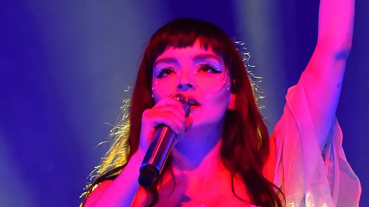 Lauren Mayberry of CHVRCHES performs