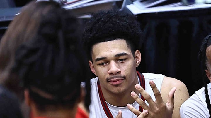 Princeton's Kam Mercer reacts after winning the Division I state championship over Hilliard Bradley Sunday, March 22, 2026.