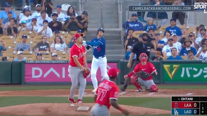 Shohei Ohtani starts his season with a no-doubt home run. Shohei Ohtani starts his season with a no-doubt home run.